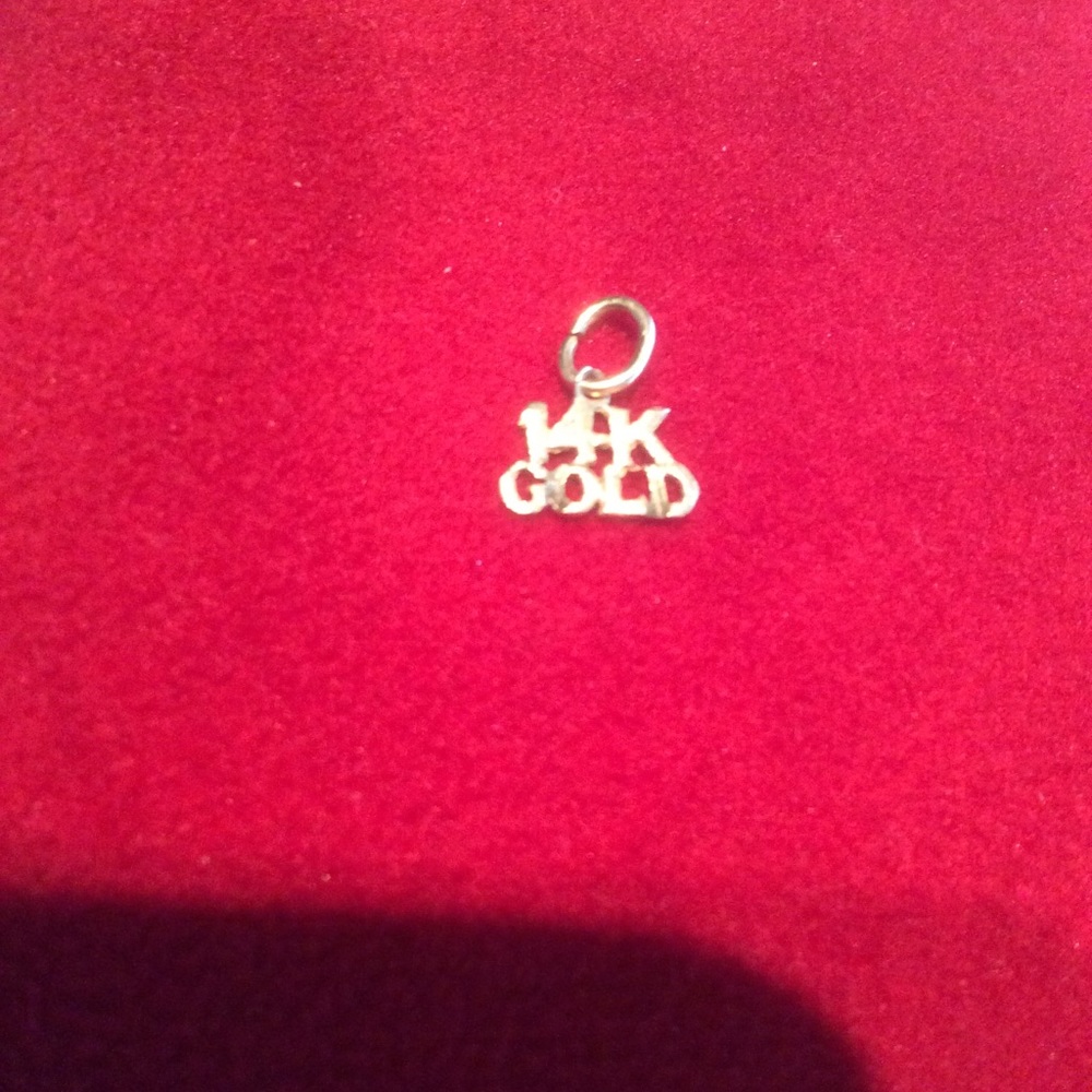 14K Gold Necklace Charm
